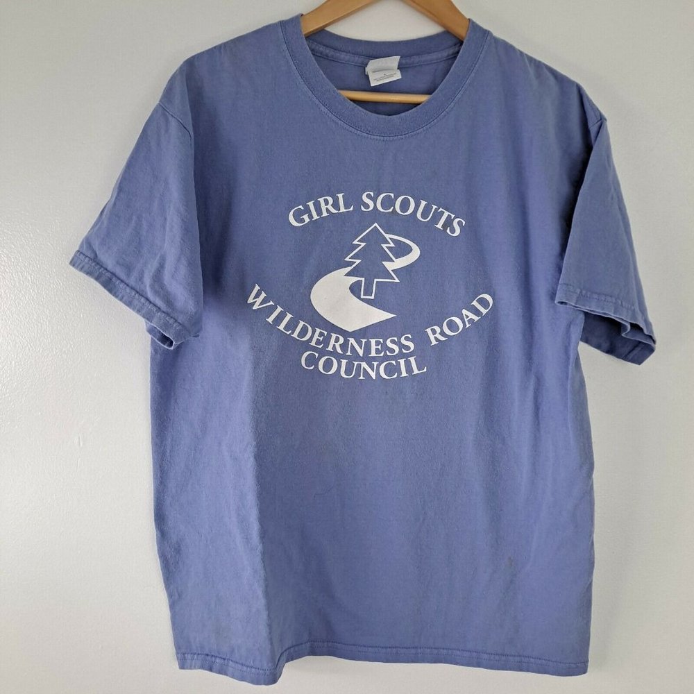 Girl Scouts Wilderness Road Council Lavender Purple Women's Adult T-shirt L